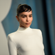 Zoe Kravitz arrives at the Vanity Fair Oscar Party on Sunday, March 27, 2022, at the Wallis Annenberg Center for the Performing Arts in Beverly Hills, Calif.